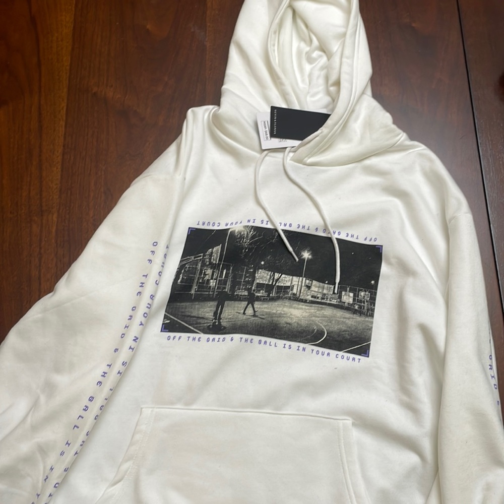 NEW WITH TAGS DENIM&FLOWER HOODIE SIZE XL MENS